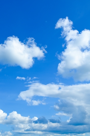 Blue sky with cloudsの写真素材