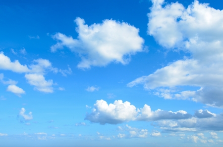 Blue sky with cloudsの写真素材