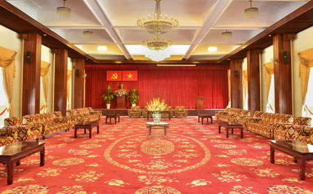 HO CHI MINH VIETNAM  JULY 27 : Meeting room in Independence Palace on July 27 2014 in Ho chi minh Vietnam.のeditorial素材