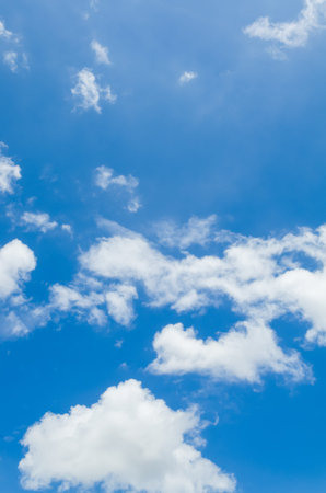 Blue sky with cloudsの写真素材