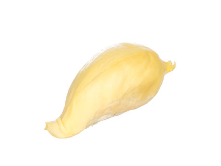 Durian isolated on white backgroundの写真素材