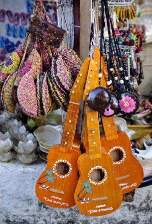 Ukelele and souvenirs for saleの素材