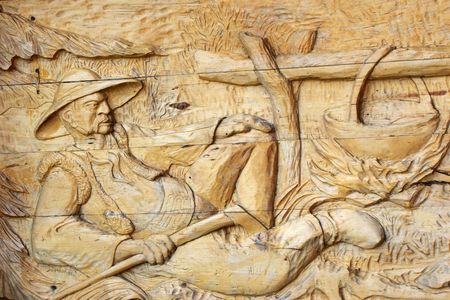Relief of highlanderの写真素材
