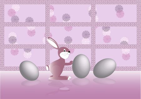 Easter rabbitの写真素材