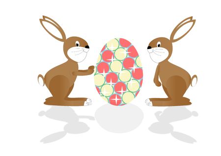 Easter rabbitの写真素材