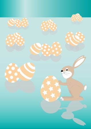 Easter rabbitの写真素材