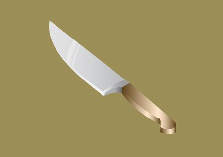 Isolated knifeの写真素材