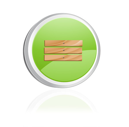 Ecology igon with wood, green collectionのイラスト素材