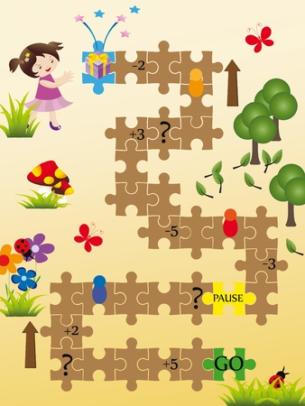 Nice board game for kidsの写真素材