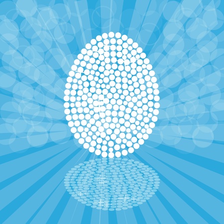 Abstract background with elegant eggの写真素材