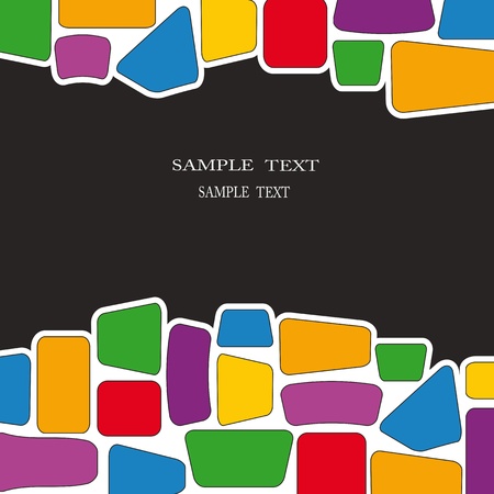 Colorful backdrop with geometric formのイラスト素材