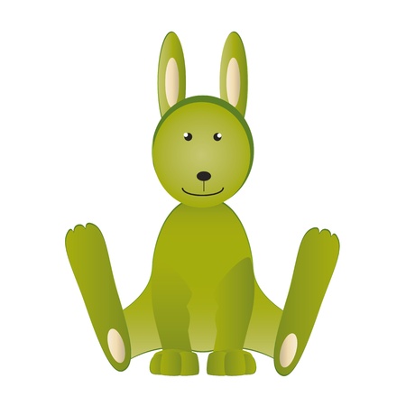 Cartoon cute rabbit - kids cuddlyのイラスト素材