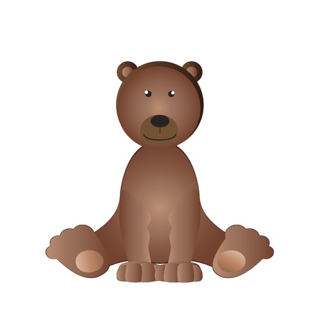 Cartoon cute bear - kids cuddlyのイラスト素材