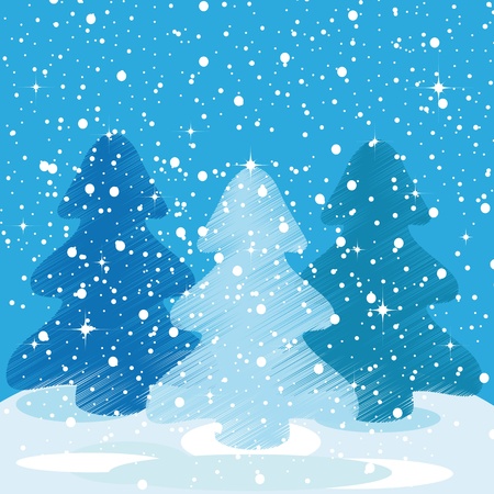 Drawing background on Christmas cardのイラスト素材