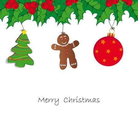 Drawing background on Christmas cardのイラスト素材