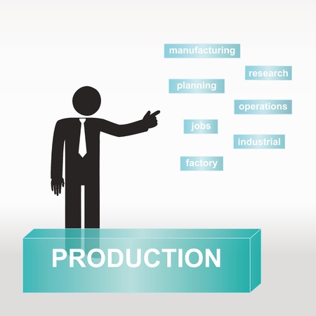 figure explain production concept- concept abstract backgroundのイラスト素材