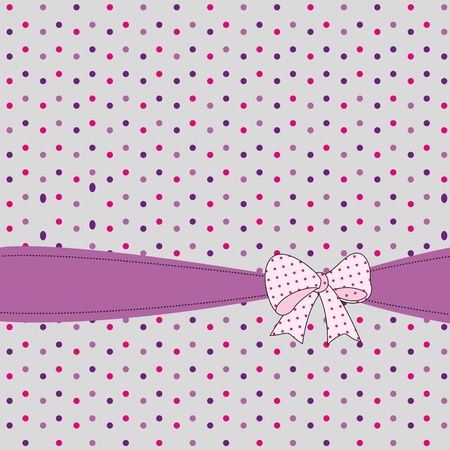 Abstract kids background with ribbonのイラスト素材