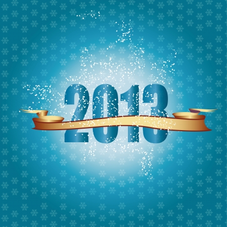Cute and elegant card on New Year 2013のイラスト素材