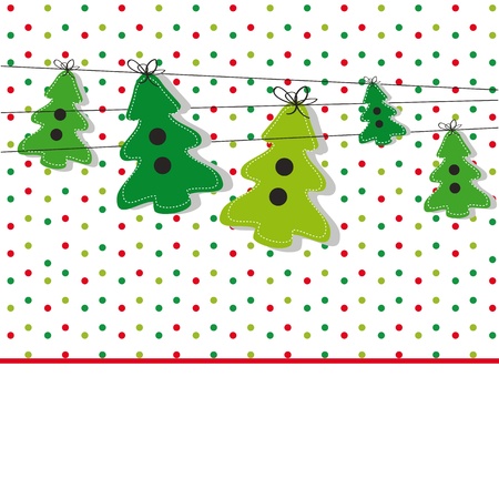 Cute and original new card on Christmasのイラスト素材