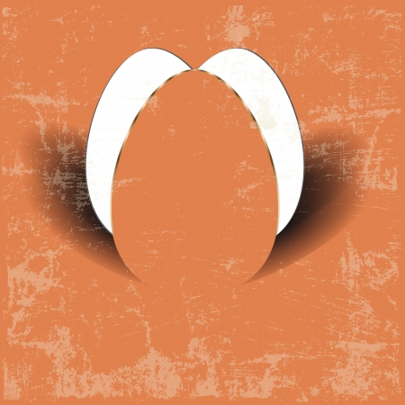 Creative and abstract cute card with eggsのイラスト素材