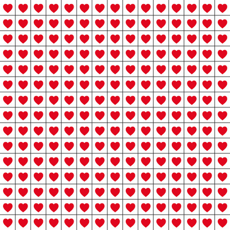 Greeting card of heartsのイラスト素材