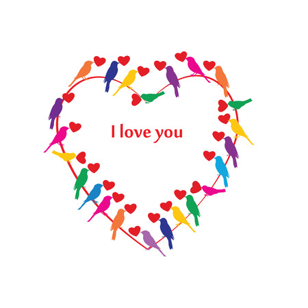 Heart and floral design, Hand Drawn Illustrationのイラスト素材