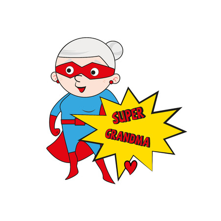 Great grandmother for happy grandma's dayのイラスト素材