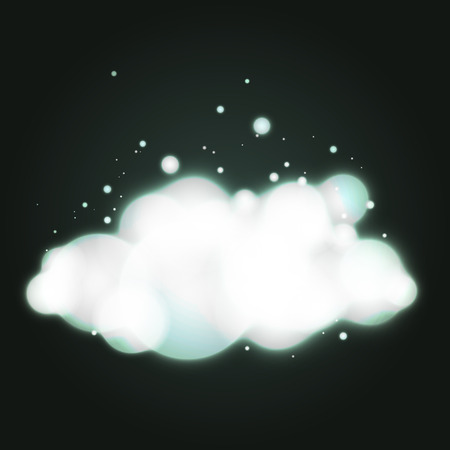 Abstract Light Bubble Cloud Background. Vector Illustrationのイラスト素材