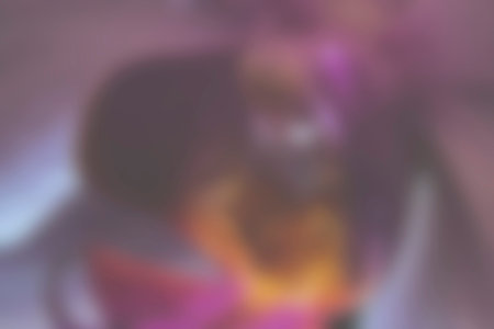 Dark floral wallpaper with blurry texture. Blurred orchid petal concept, soft shapes, elegant...