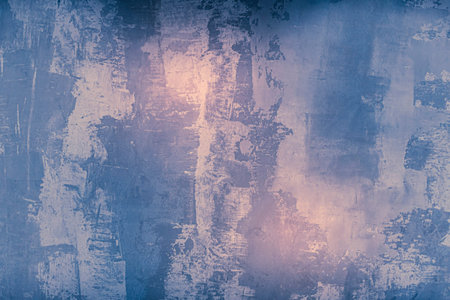 Colorful texture wall in a room. Abstract pattern with random shapes and lines, retro style rough...