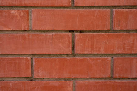 Background texture of old brick wall background pattern Abstract weathered stained background of brick wall texture, grungy rusty architecture wallpaperの写真素材