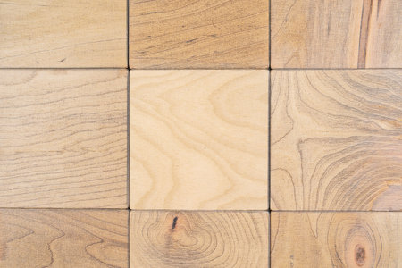 Wooden blocks stacked for Background or Texture. Macro studio shot. Wooden texture of cubes pattern