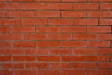 Brick the wall and the background texture. red brick wall getting older from the bottom, The...