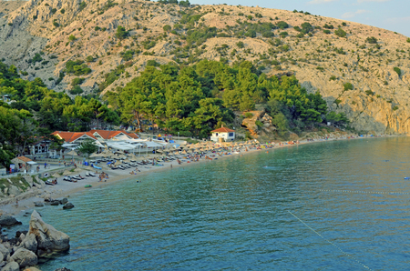 Croatia, adriatic sea background beachの写真素材