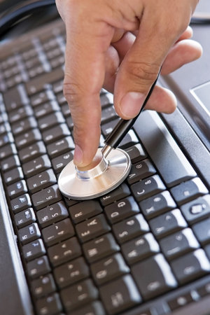 computer and medical instrument, stethoscope