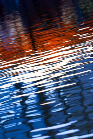 Beautiful colors of the reflected waves の写真素材