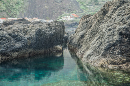 Natural water pools in Garachico, at the north of Tenerife, Spain