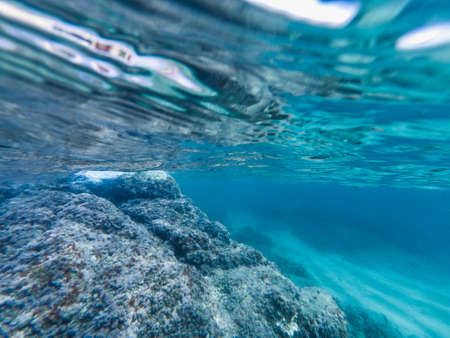 Seascape at Costa Brava, Catalonia, Spainの写真素材