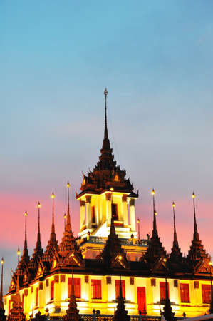 Loha Prasat Metal Palace  in Bangkok Thailandの写真素材