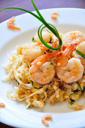 The traditional Pad Thai noodles  The most famous Thai foodの写真素材