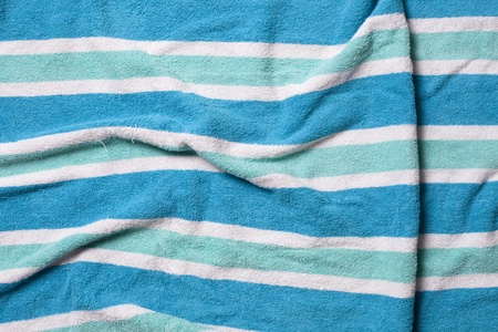 Old wrinkled beach towel background. の写真素材