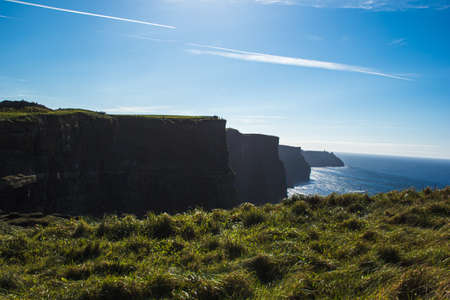 Landscape View Down the Cliffs of Moherの写真素材