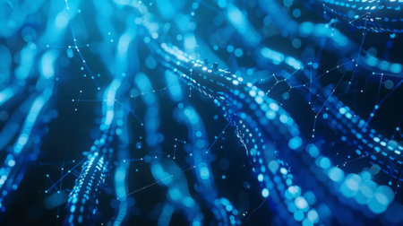 Sharp barbed wires stretch across the screen a visual representation of the complex encryption protocols used to safeguard sensitive informationの素材