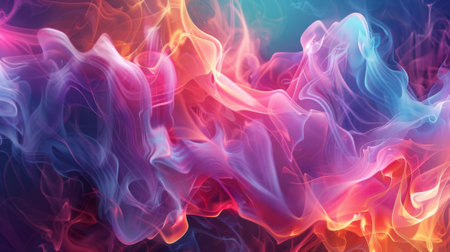 Mesmerizing patterns and brilliant colors make this vibrant smoke photography stand ouの素材