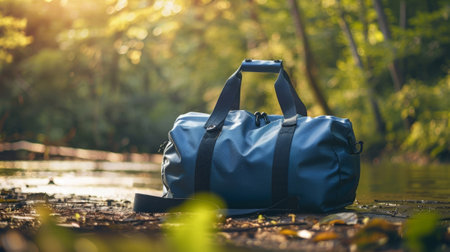 A sy duffel bag made from recycled plastic bottles perfect for a weekend getawayの素材