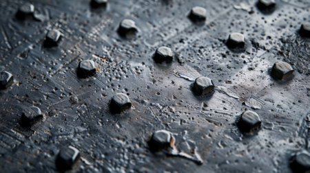 The rough and rugged texture of the steel creating a sense of strength and durabilityの素材