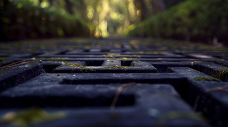 Explorers must rely on their senses and intuition as they navigate through the invisible pathways of the mazeの素材