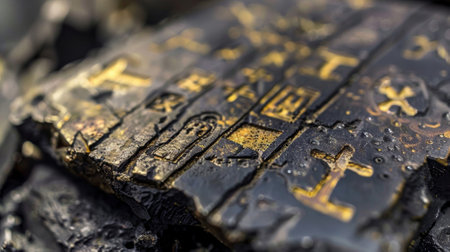 An ancient artifact with strange markings that may hold clues about the origins of dark matterの素材