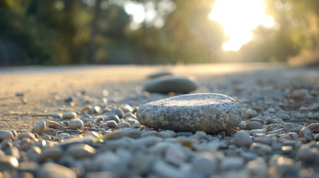 A timelapse of the movement of the sailing stones appearing to glide across the groundの素材