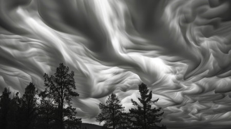 The roughened undersides of the Asperitas clouds create a sense of mystery and mystique inviting us to explore and discover their secretsの素材
